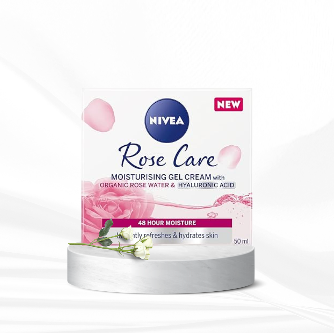 24h Day Cream (50 ml), Face Care with Rose Water and Hyaluron