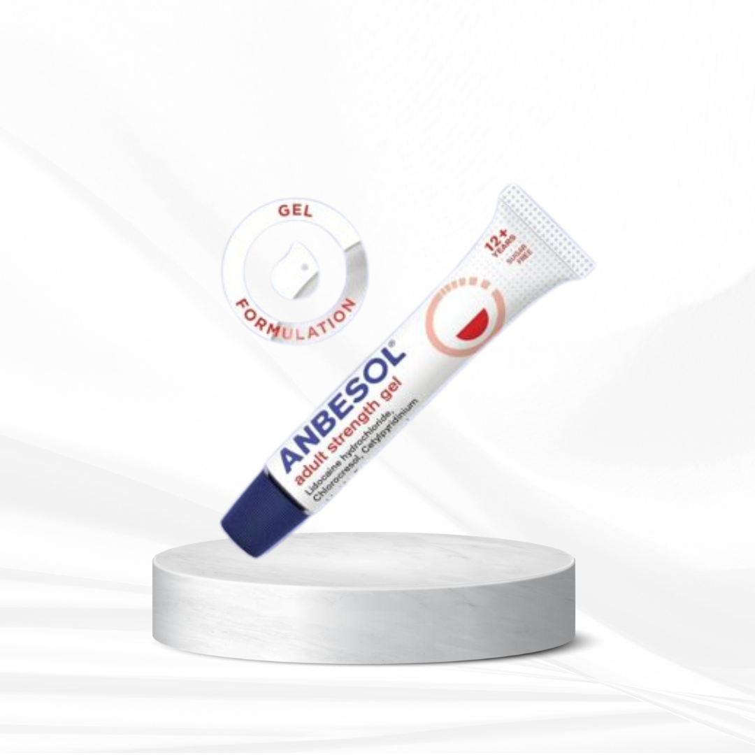 Anbesol Adult Strength Gel for Rapid Pain Relief
