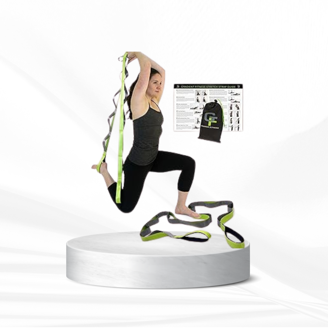 Stretching Strap with Loops - Non Elastic Stretch Band