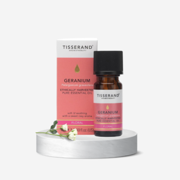 Tisserand - Geranium - Ethically Harvested, 100% Natural Pure Essential Oil - Massage Oil for Aromatherapy, Skin, and Diffuser - Aromatherapy Essentials - 9ml
